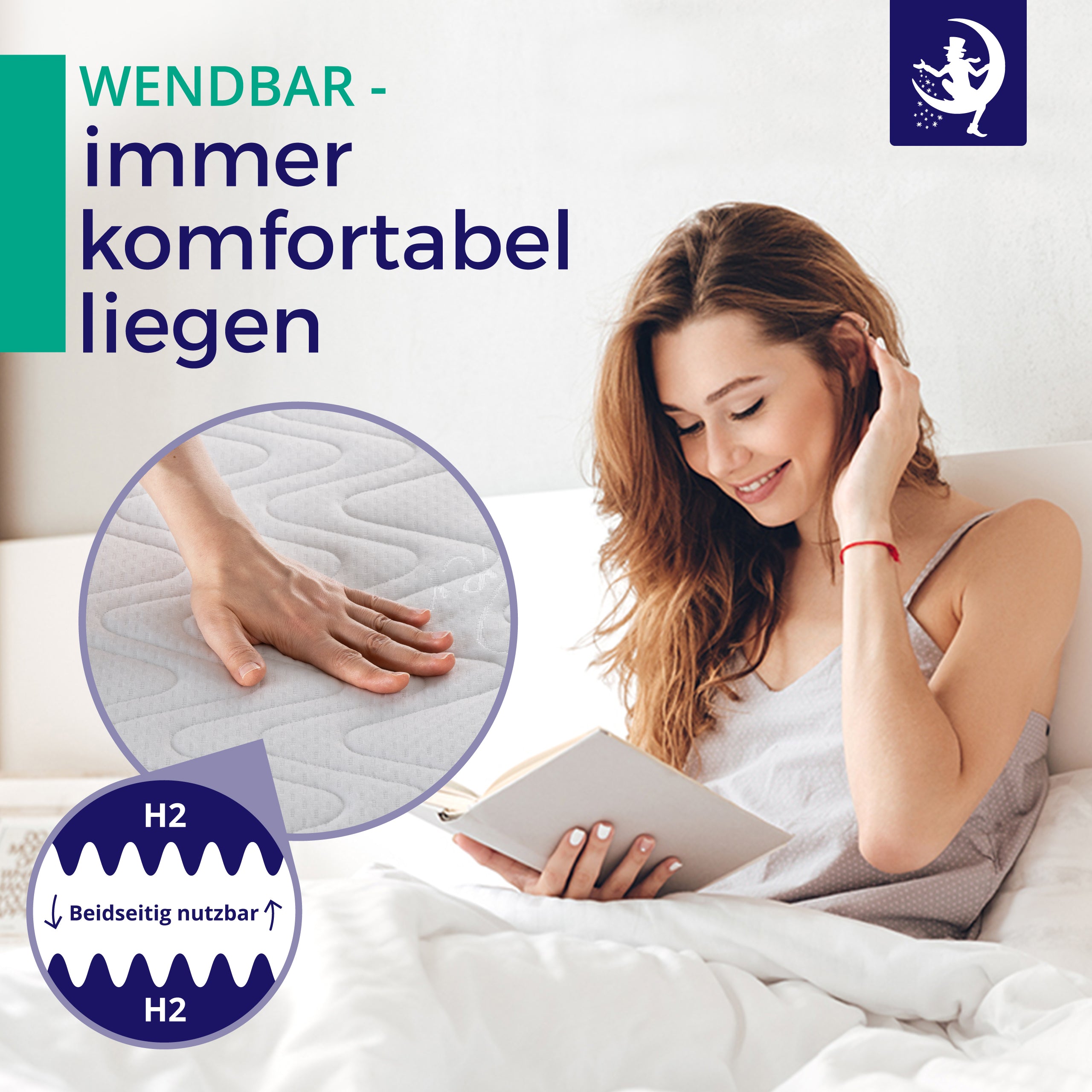 Matelas à ressorts ensachés 18cm - H2/H3