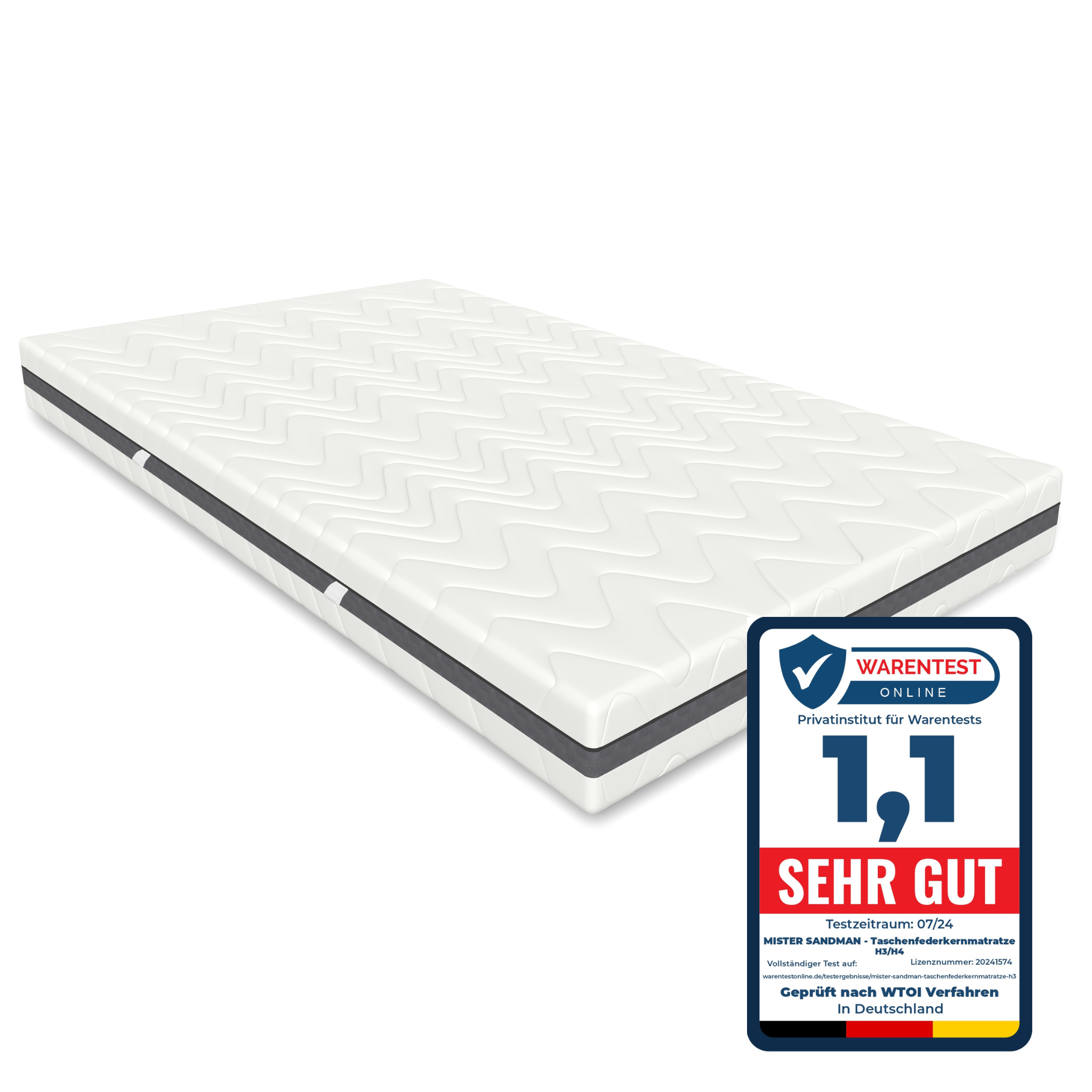 Matelas à ressorts ensachés H3 H4 