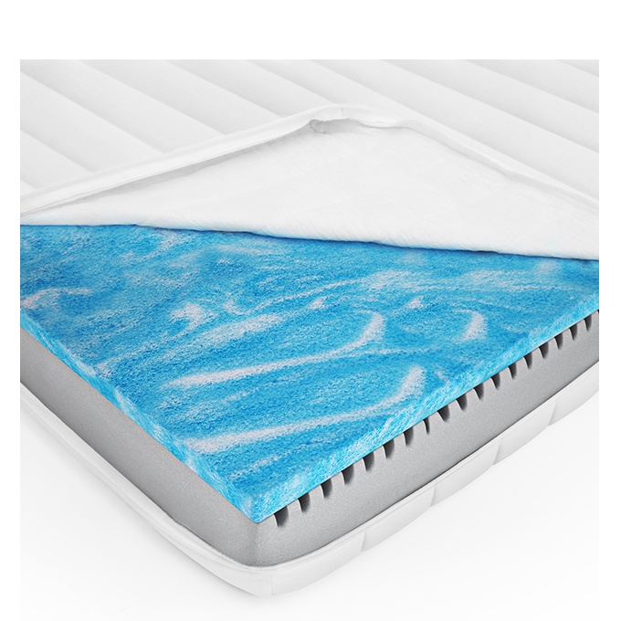 Housse microfibre matelas mousse gel 140x200